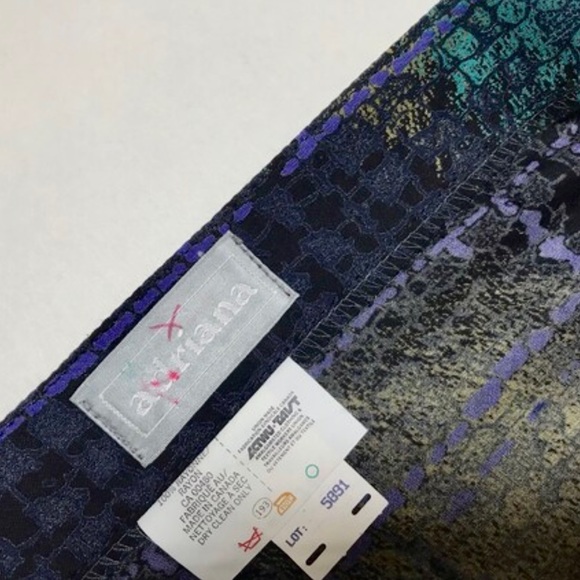 Vtg 80s Flowy Midi Skirt, Sz 16 (XL?) - Picture 7 of 7